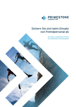 Outsourcing-Broschüre von Primestone Consulting